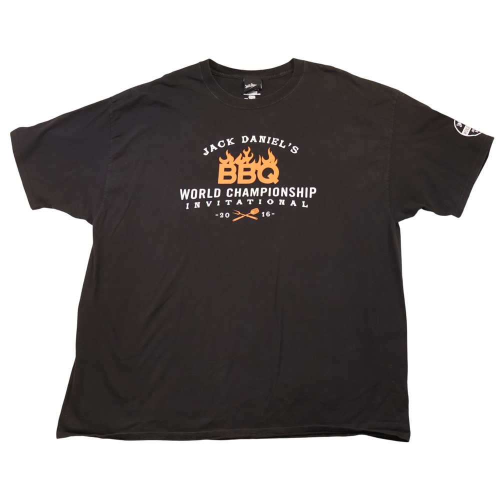 Jack Daniels Mens 3XL T-Shirt Black 2016 BBQ World Championship Invitational